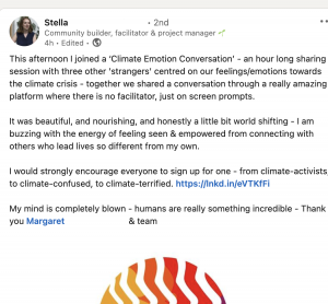 endorsement for climate awakening convo on voicevoice